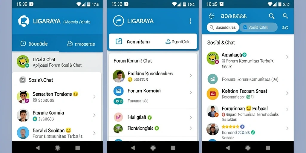 Antarmuka utama LIGARAYA yang menarik dan interaktif.