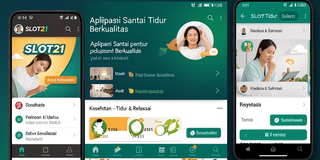 Antarmuka SLOT21 yang menenangkan dan fungsional untuk tidur.