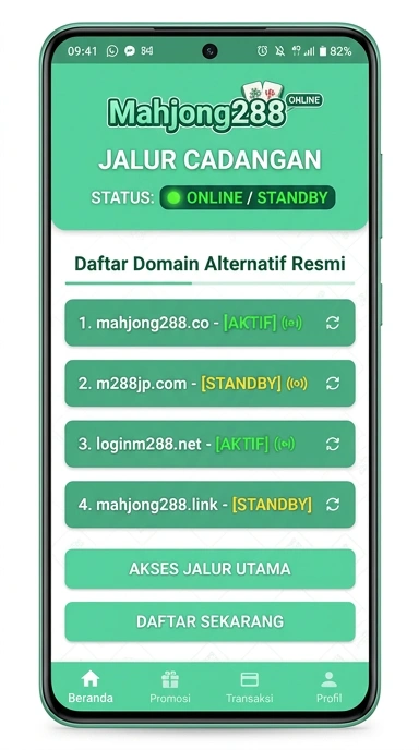 Tampilan link alternatif mahjong288