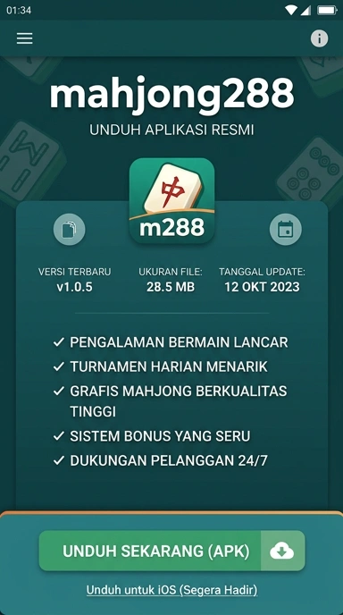 Tampilan halaman APK mahjong288